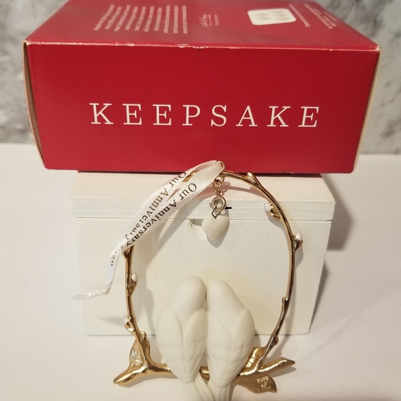 2020 HALLMARK KEEPSAKE STILL LOVEBIRDS ORNAMENT DECORATION OPEN BOX CUSTOMIZABLE - Picture 9 of 12